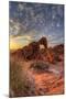 USA, Nevada, Clark County. Valley of Fire State Park. Elephant Rock-Brent Bergherm-Mounted Photographic Print