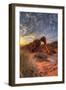 USA, Nevada, Clark County. Valley of Fire State Park. Elephant Rock-Brent Bergherm-Framed Photographic Print