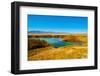 USA, Nevada, Gerlach. Black Rock Desert, Black Rock Springs, Distant Calico Mountains-Bernard Friel-Framed Photographic Print