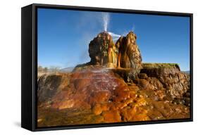 USA, Nevada, Gerlach, Fly Geyser, Black Rock Desert-Bernard Friel-Framed Stretched Canvas