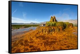 USA, Nevada, Gerlach, Fly Geyser, Black Rock Desert-Bernard Friel-Framed Stretched Canvas