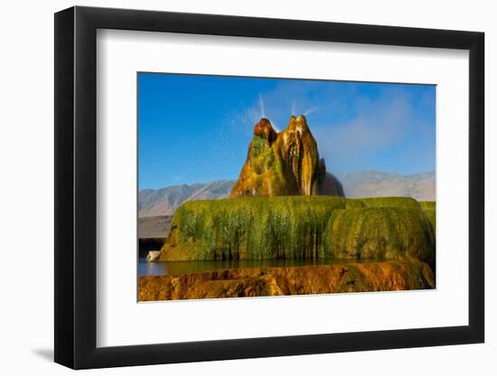 USA, Nevada, Gerlach, Fly Geyser, Black Rock Desert-Bernard Friel-Framed Photographic Print