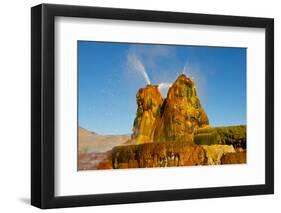 USA, Nevada, Gerlach, Fly Geyser, Black Rock Desert-Bernard Friel-Framed Photographic Print