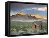 USA, Nevada, Great Basin, Beatty, Rhyolite Ghost Town-Walter Bibikow-Framed Stretched Canvas