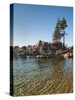 USA, Nevada, Lake Tahoe, Transparent Ripples on the Water at Sand Harbor State Park-Ann Collins-Stretched Canvas