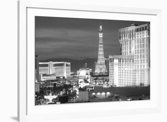 USA, Nevada, Las Vegas. City Buildings at Night-Dennis Flaherty-Framed Photographic Print