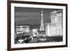 USA, Nevada, Las Vegas. City Buildings at Night-Dennis Flaherty-Framed Photographic Print