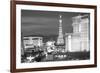 USA, Nevada, Las Vegas. City Buildings at Night-Dennis Flaherty-Framed Photographic Print