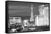 USA, Nevada, Las Vegas. City Buildings at Night-Dennis Flaherty-Framed Stretched Canvas