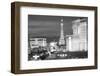 USA, Nevada, Las Vegas. City Buildings at Night-Dennis Flaherty-Framed Premium Photographic Print