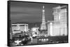 USA, Nevada, Las Vegas. City Buildings at Night-Dennis Flaherty-Framed Stretched Canvas