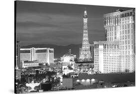 USA, Nevada, Las Vegas. City Buildings at Night-Dennis Flaherty-Stretched Canvas