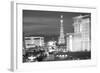 USA, Nevada, Las Vegas. City Buildings at Night-Dennis Flaherty-Framed Photographic Print