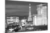 USA, Nevada, Las Vegas. City Buildings at Night-Dennis Flaherty-Mounted Photographic Print