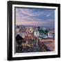 USA, Nevada, Las Vegas, Elevated Dusk View of the Hotels and Casinos Along the Strip-Gavin Hellier-Framed Photographic Print