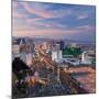 USA, Nevada, Las Vegas, Elevated Dusk View of the Hotels and Casinos Along the Strip-Gavin Hellier-Mounted Photographic Print