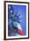 USA, Nevada, Las Vegas. Statue of Liberty and American flag composite.-Jaynes Gallery-Framed Photographic Print