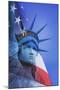 USA, Nevada, Las Vegas. Statue of Liberty and American flag composite.-Jaynes Gallery-Mounted Photographic Print