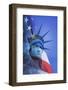 USA, Nevada, Las Vegas. Statue of Liberty and American flag composite.-Jaynes Gallery-Framed Photographic Print