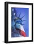 USA, Nevada, Las Vegas. Statue of Liberty and American flag composite.-Jaynes Gallery-Framed Photographic Print