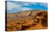 USA, Nevada. Mesquite. Gold Butte National Monument, Little Finland Red Rock Sculptures-Bernard Friel-Stretched Canvas