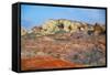 USA, Nevada, Overton, Valley of Fire SP, Rainbow Vista sandstone.-Bernard Friel-Framed Stretched Canvas