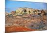 USA, Nevada, Overton, Valley of Fire SP, Rainbow Vista sandstone.-Bernard Friel-Mounted Photographic Print