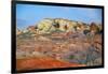 USA, Nevada, Overton, Valley of Fire SP, Rainbow Vista sandstone.-Bernard Friel-Framed Photographic Print