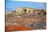 USA, Nevada, Overton, Valley of Fire SP, Rainbow Vista sandstone.-Bernard Friel-Stretched Canvas