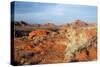 USA, Nevada, Overton, Valley of Fire SP, Rainbow Vista sandstone.-Bernard Friel-Stretched Canvas