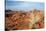 USA, Nevada, Overton, Valley of Fire SP, Rainbow Vista sandstone.-Bernard Friel-Stretched Canvas