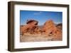 USA, Nevada, Overton, Valley of Fire SP, Sculpted desert sandstones.-Bernard Friel-Framed Photographic Print