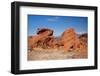 USA, Nevada, Overton, Valley of Fire SP, Sculpted desert sandstones.-Bernard Friel-Framed Photographic Print