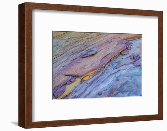 USA, Nevada, Overton, Valley of Fire State Park. Multi-colored rock formation.-Jaynes Gallery-Framed Photographic Print