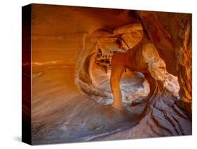 USA, Nevada, Overton, Valley of Fire State Park. Multi-colored rock formation.-Jaynes Gallery-Stretched Canvas