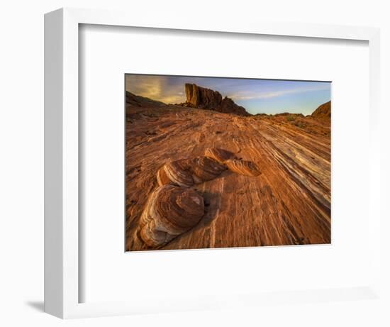 USA, Nevada, Overton, Valley of Fire State Park. Multi-colored rock formation.-Jaynes Gallery-Framed Photographic Print