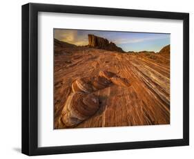 USA, Nevada, Overton, Valley of Fire State Park. Multi-colored rock formation.-Jaynes Gallery-Framed Photographic Print