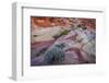 USA, Nevada, Overton, Valley of Fire State Park. Multi-colored rock formations.-Jaynes Gallery-Framed Photographic Print