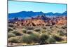 USA, Nevada, Valley of Fire State Park. Fire Canyon Road-Bernard Friel-Mounted Photographic Print