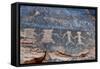 USA, Nevada. Valley of Fire State Park, Human petroglyphs-Kevin Oke-Framed Stretched Canvas