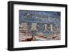 USA, Nevada. Valley of Fire State Park, Human petroglyphs-Kevin Oke-Framed Photographic Print