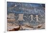 USA, Nevada. Valley of Fire State Park, Human petroglyphs-Kevin Oke-Framed Photographic Print