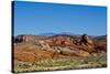 USA, Nevada, Valley of Fire State Park. Mouse Tank Road looking north-Bernard Friel-Stretched Canvas