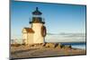 USA, New England, Massachusetts, Nantucket Island, Nantucket Town, Brant Point Lighthouse with a...-Panoramic Images-Mounted Photographic Print