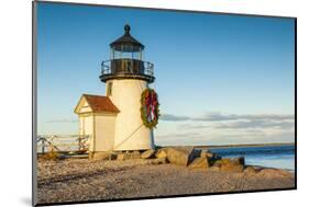 USA, New England, Massachusetts, Nantucket Island, Nantucket Town, Brant Point Lighthouse with a...-Panoramic Images-Mounted Photographic Print