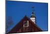 USA, New England, Vermont weather vane on top of wooden barn topped with horse-Sylvia Gulin-Mounted Photographic Print