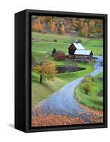 USA, New England, Vermont, Woodstock, Sleepy Hollow Farm in Autumn/Fall-Michele Falzone-Framed Stretched Canvas