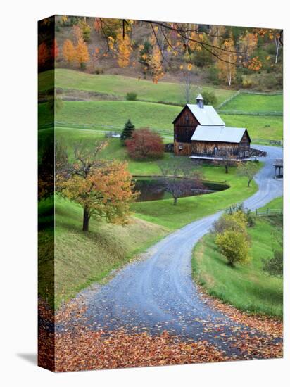 USA, New England, Vermont, Woodstock, Sleepy Hollow Farm in Autumn/Fall-Michele Falzone-Stretched Canvas