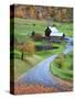 USA, New England, Vermont, Woodstock, Sleepy Hollow Farm in Autumn/Fall-Michele Falzone-Stretched Canvas