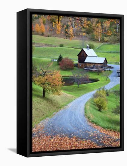 USA, New England, Vermont, Woodstock, Sleepy Hollow Farm in Autumn/Fall-Michele Falzone-Framed Stretched Canvas